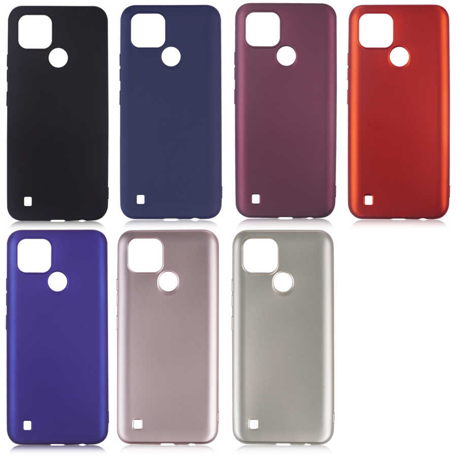 Realme C21 Kılıf Zore Premier Silikon Kapak Siyah