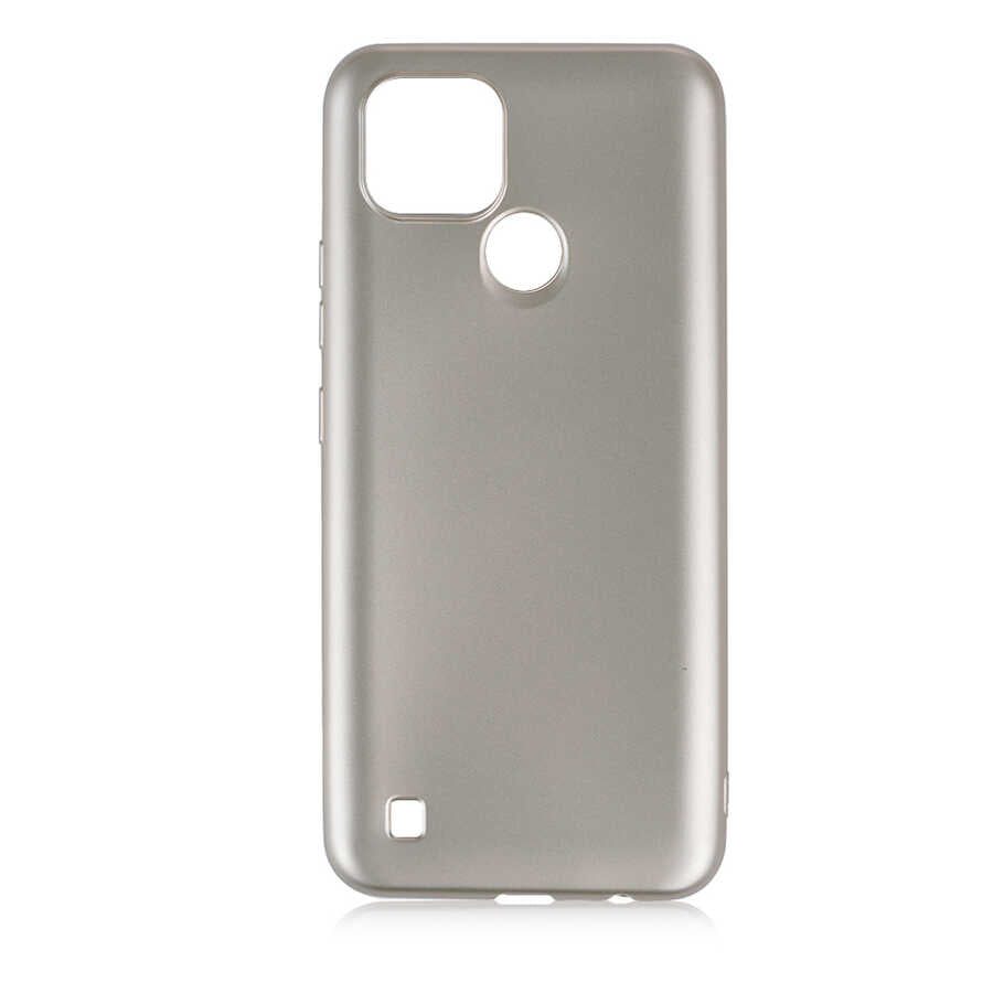 Realme C21 Kılıf Zore Premier Silikon Kapak Gold