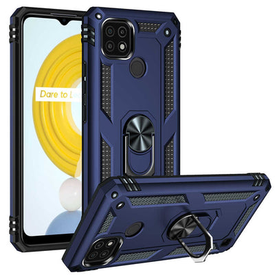 Realme C21 Kılıf Zore Vega Kapak Mavi