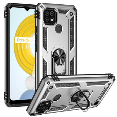 Realme C21 Kılıf Zore Vega Kapak Gri