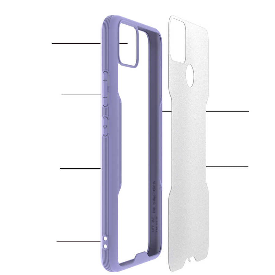 Realme C25 Kılıf Zore Parfe Kapak Lacivert