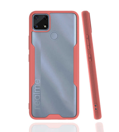 Realme C25 Kılıf Zore Parfe Kapak Pembe