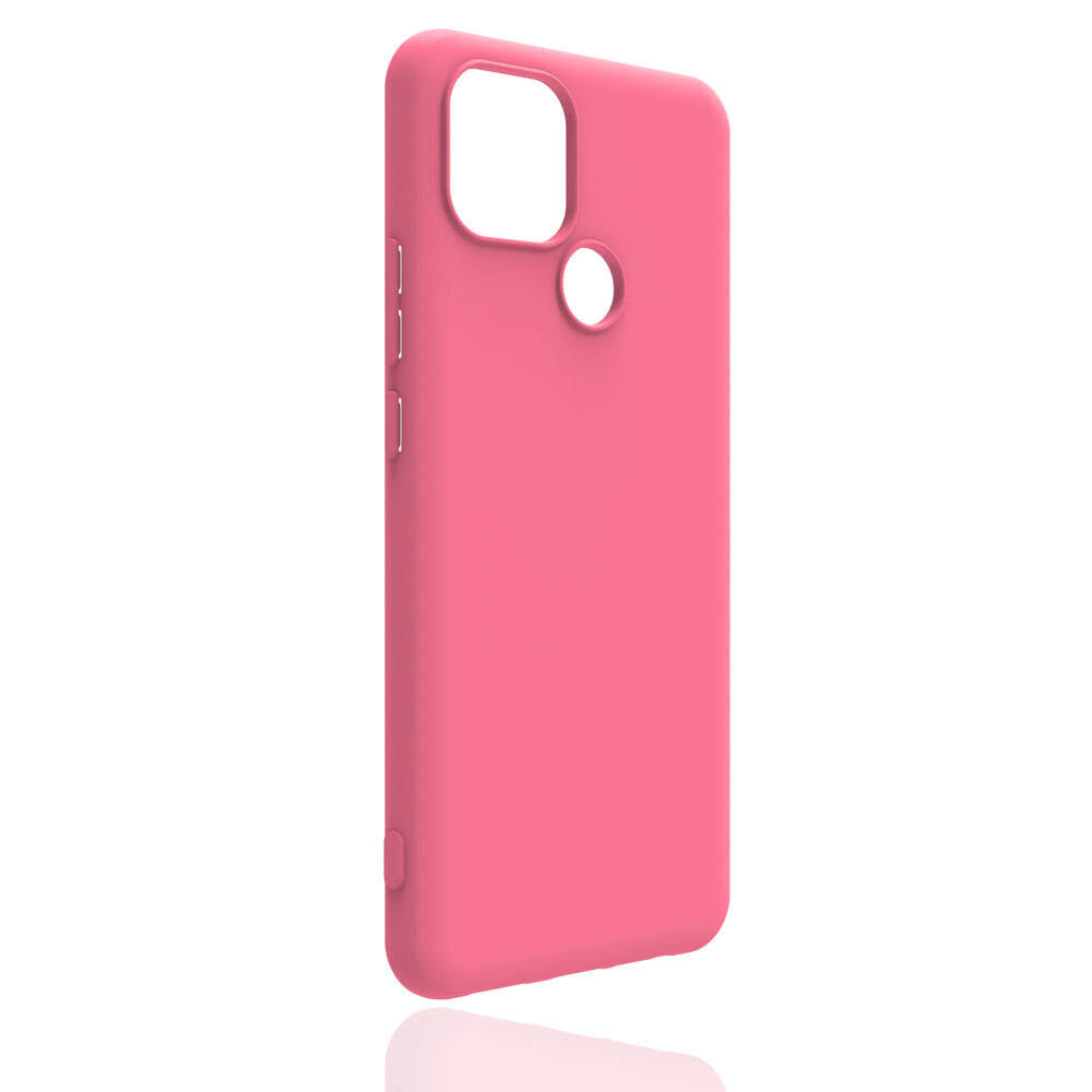 Realme C25Y Kılıf Zore Biye Silikon Pembe