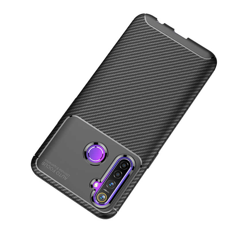 Realme C3 Kılıf Zore Negro Silikon Kapak Kahverengi