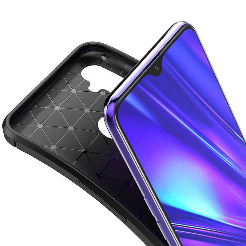 Realme C3 Kılıf Zore Negro Silikon Kapak Siyah