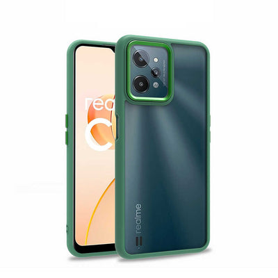 Realme C31 Kılıf Zore Flora Kapak Yeşil