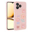 Realme C53 Kılıf Kabartma Figürlü Parlak Zore Toys Silikon Kapak Pembe