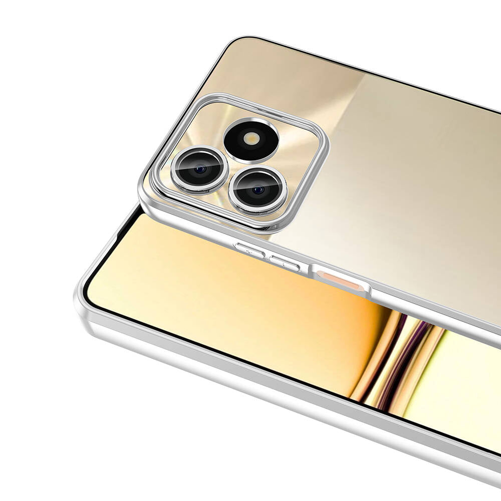 Realme C53 Kılıf Kamera Korumalı Logo Gösteren Zore Omega Kapak Lila