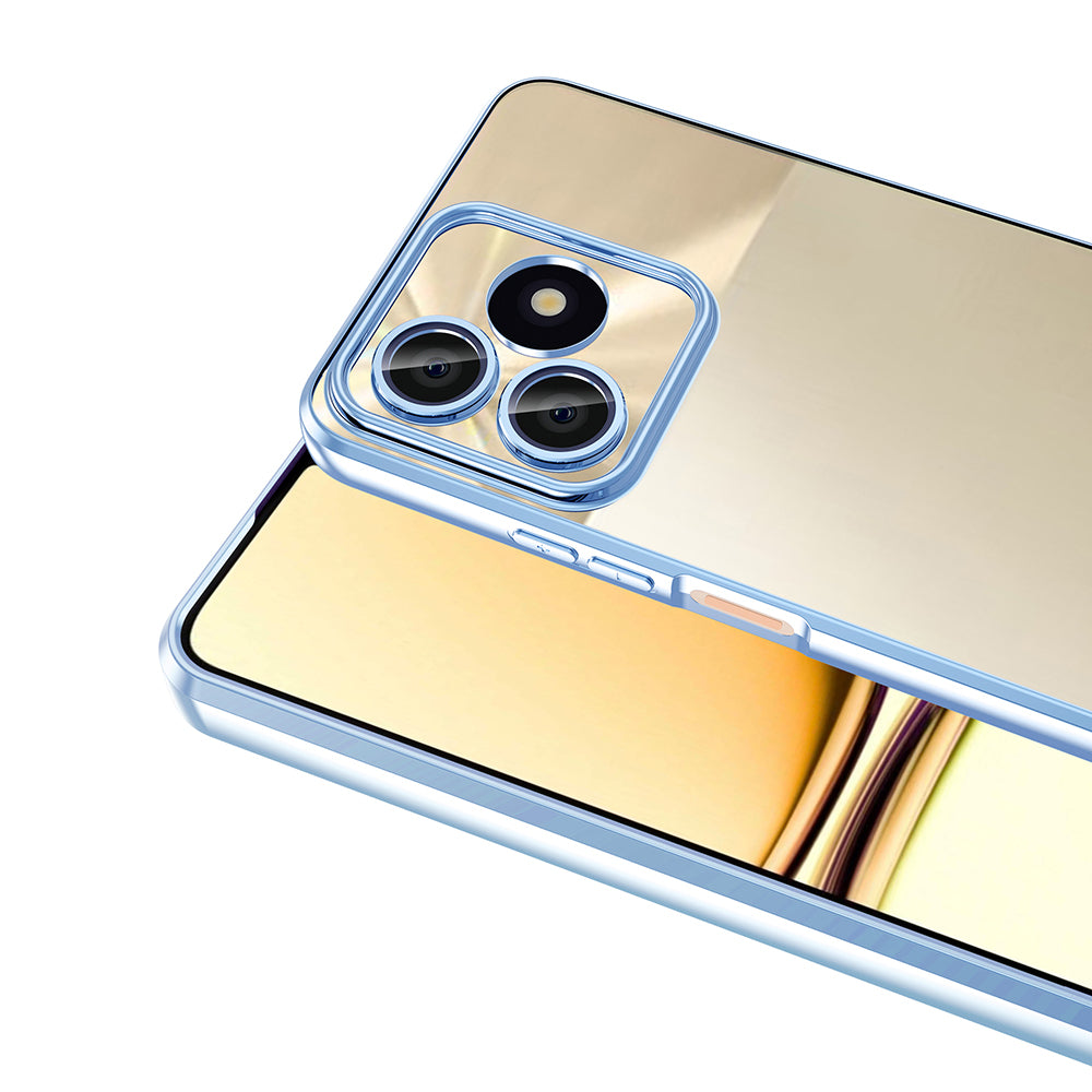 Realme C53 Kılıf Kamera Korumalı Logo Gösteren Zore Omega Kapak Derin Mor