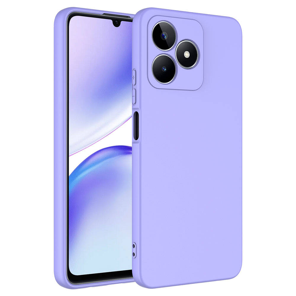 Realme C53 Kılıf Zore Mara Lansman Kapak Lila