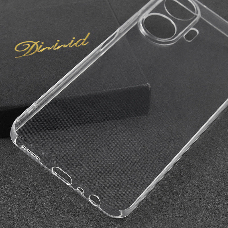 Realme C55 Kılıf Zore Süper Silikon Kapak Renksiz