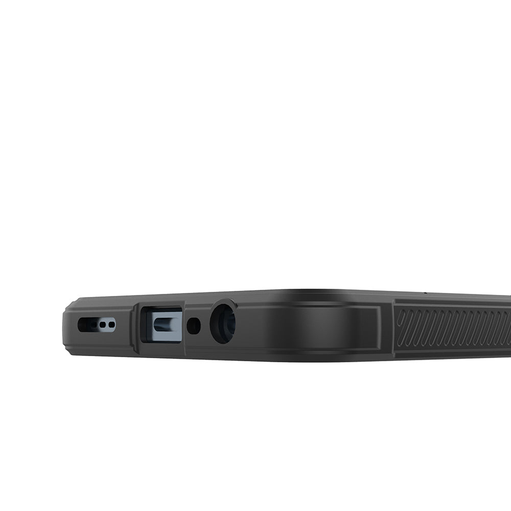 Realme C61 Kılıf Esnek TPU Oyuklu Arka Yüzey Tasarımlı Zore Etnik Silikon Kapak Siyah