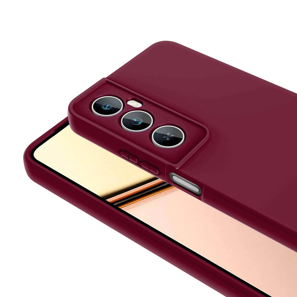 Realme C65 4G Kılıf Zore Mara Lansman Kapak Kırmızı