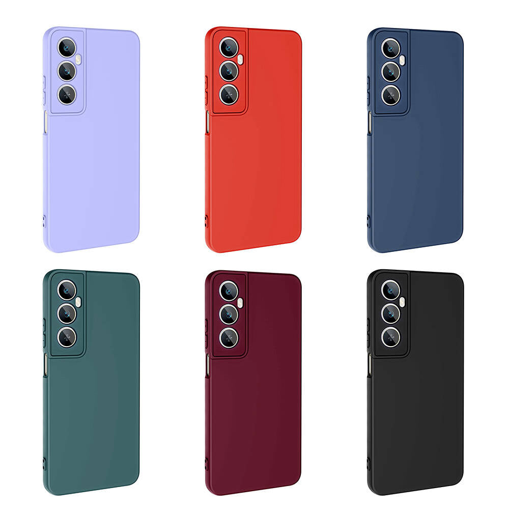 Realme C65 4G Kılıf Zore Mara Lansman Kapak Lila