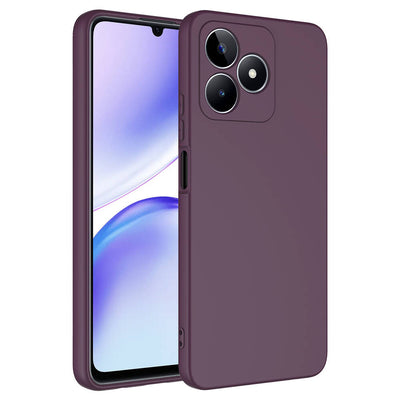 Realme Note 50 Kılıf Zore Mara Lansman Kapak Koyu Mor