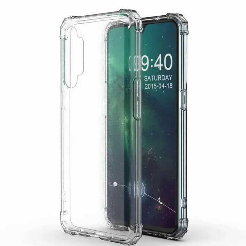 Realme XT Kılıf Zore Nitro Anti Shock Silikon Renksiz