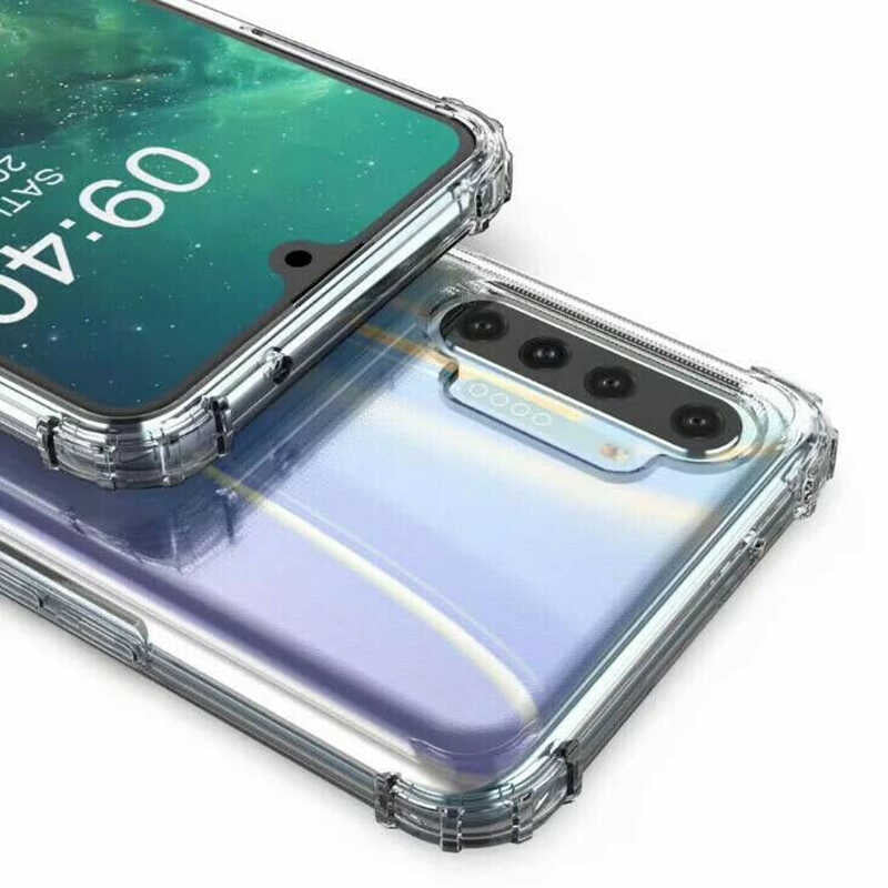 Realme XT Kılıf Zore Nitro Anti Shock Silikon Renksiz