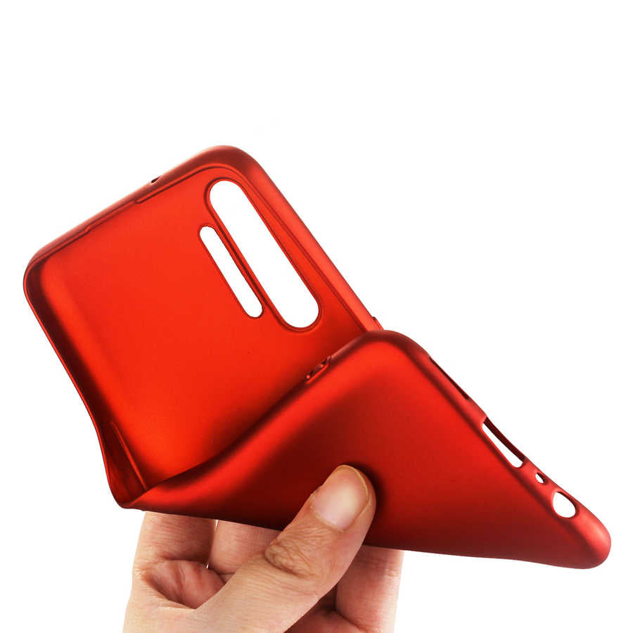 Realme XT Kılıf Zore Premier Silikon Kapak Gold