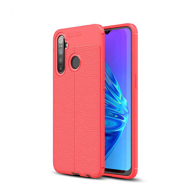 Realme 5İ Kılıf Zore Niss Silikon Kapak Kırmızı