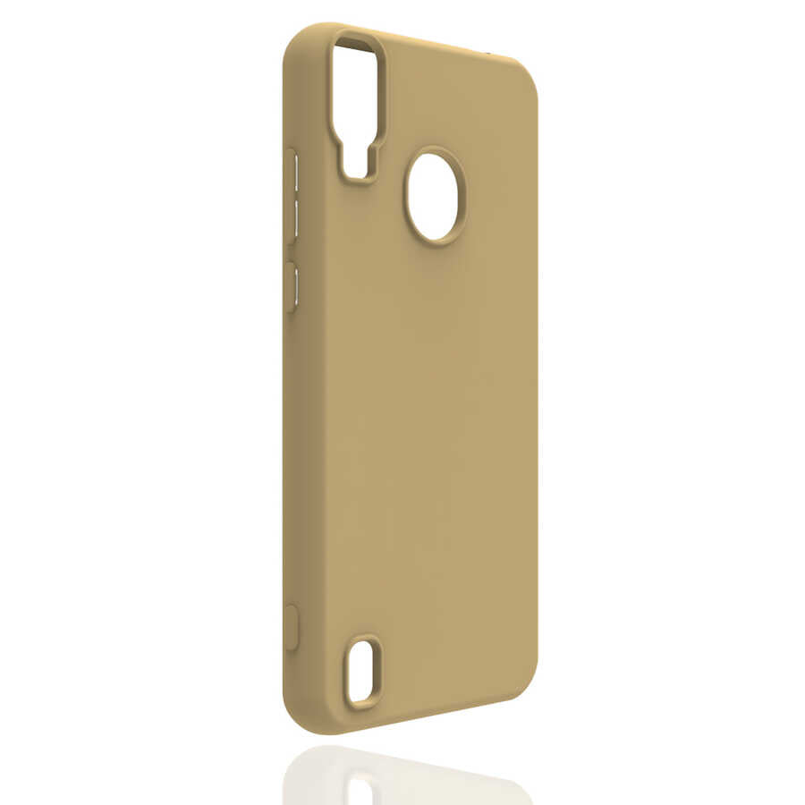 Reeder P13 Blue Kılıf Zore Biye Silikon Gold