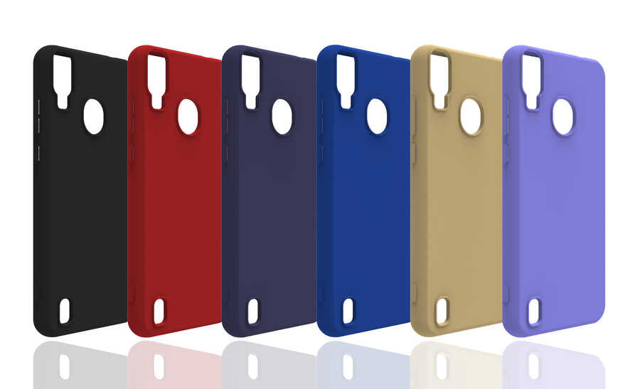 Reeder P13 Blue Kılıf Zore Biye Silikon Mor