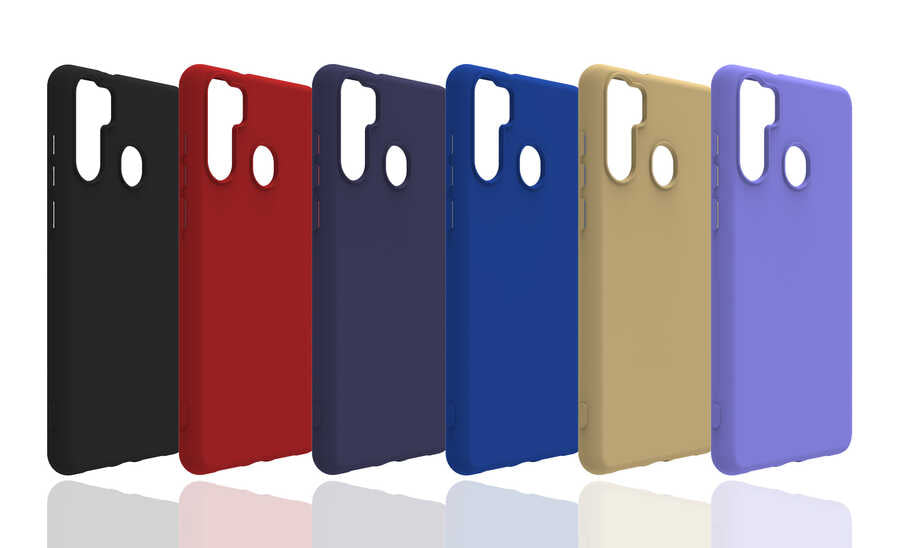 Reeder P13 Blue Max Kılıf Zore Biye Silikon Kırmızı