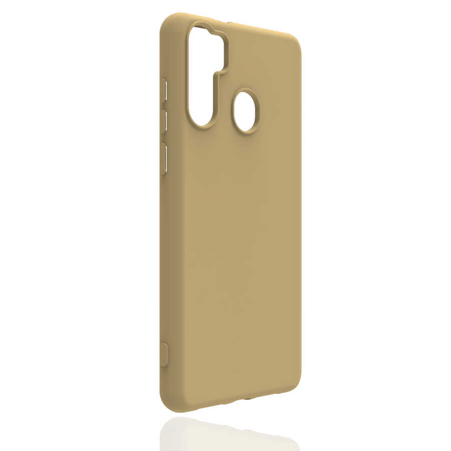 Reeder P13 Blue Max Kılıf Zore Biye Silikon Gold