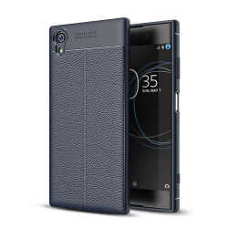Sony Xperia XA1 Plus Kılıf Zore Niss Silikon Kapak Gri