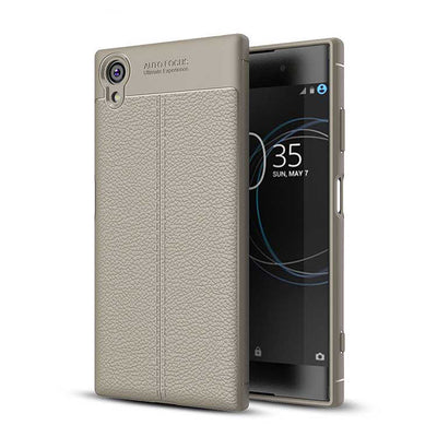 Sony Xperia XA1 Plus Kılıf Zore Niss Silikon Kapak Gri