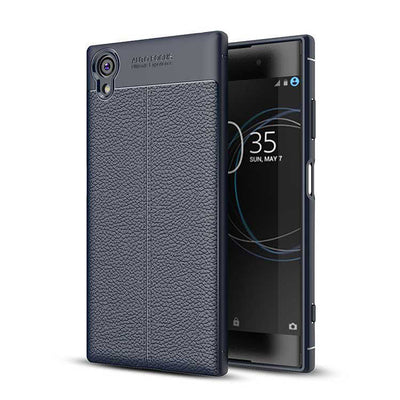 Sony Xperia XA1 Plus Kılıf Zore Niss Silikon Kapak Siyah
