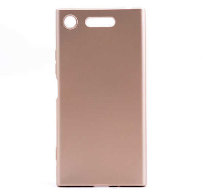 Sony Xperia XZ1 Kılıf Zore Premier Silikon Kapak Gold