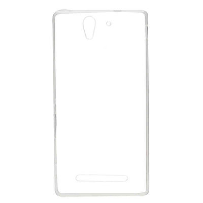 Sony Xperia C3 Kılıf Zore Süper Silikon Kapak Renksiz