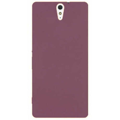 Sony Xperia C5 Kılıf Zore Premier Silikon Kapak Mürdüm