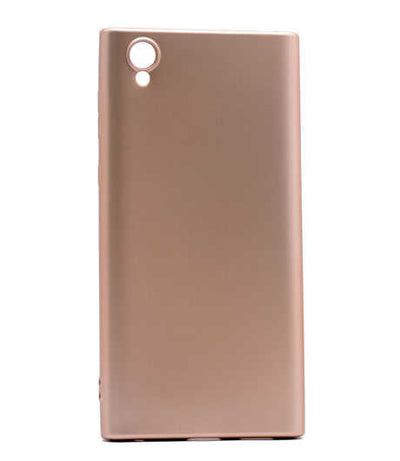 Sony Xperia L1 Kılıf Zore Premier Silikon Kapak Gold