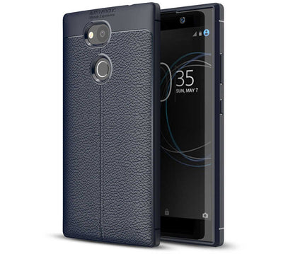 Sony Xperia L2 Kılıf Zore Niss Silikon Kapak Lacivert
