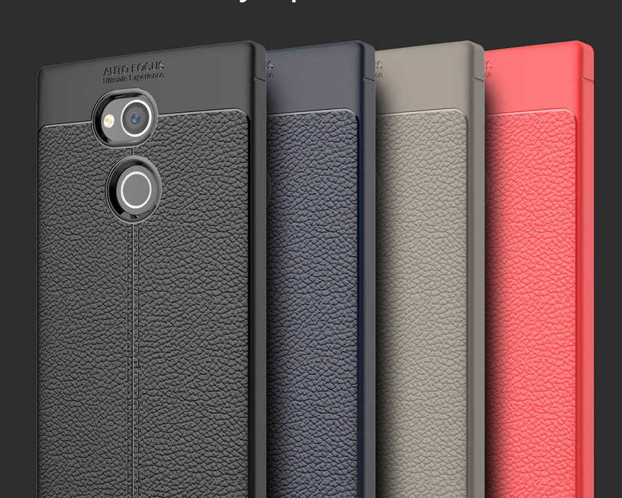 Sony Xperia L2 Kılıf Zore Niss Silikon Kapak Gri