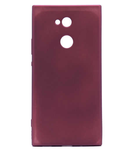 Sony Xperia L2 Kılıf Zore Premier Silikon Kapak Mürdüm
