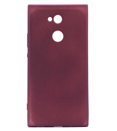 Sony Xperia L2 Kılıf Zore Premier Silikon Kapak Mürdüm