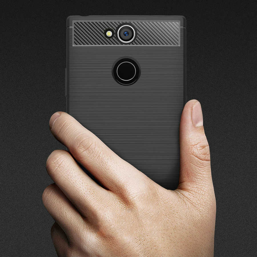 Sony Xperia L2 Kılıf Zore Room Silikon Kapak Siyah