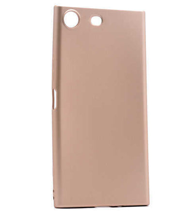 Sony Xperia M5 Kılıf Zore Premier Silikon Kapak Gold
