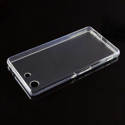 Sony Xperia M5 Kılıf Zore Süper Silikon Kapak Renksiz