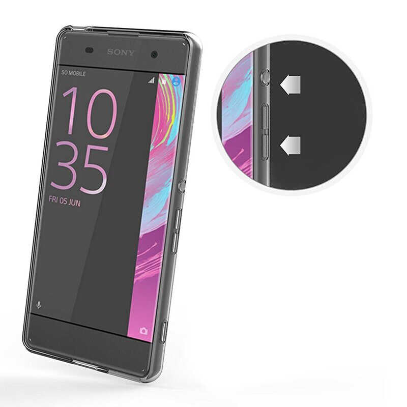 Sony Xperia X Kılıf Zore Süper Silikon Kapak Renksiz