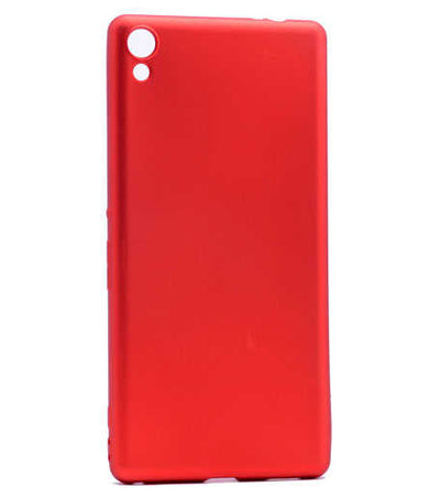 Sony Xperia XA Ultra Kılıf Zore Premier Silikon Kapak Kırmızı