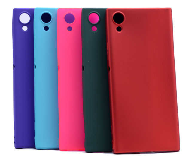 Sony Xperia XA1 Kılıf Zore Premier Silikon Kapak Mor
