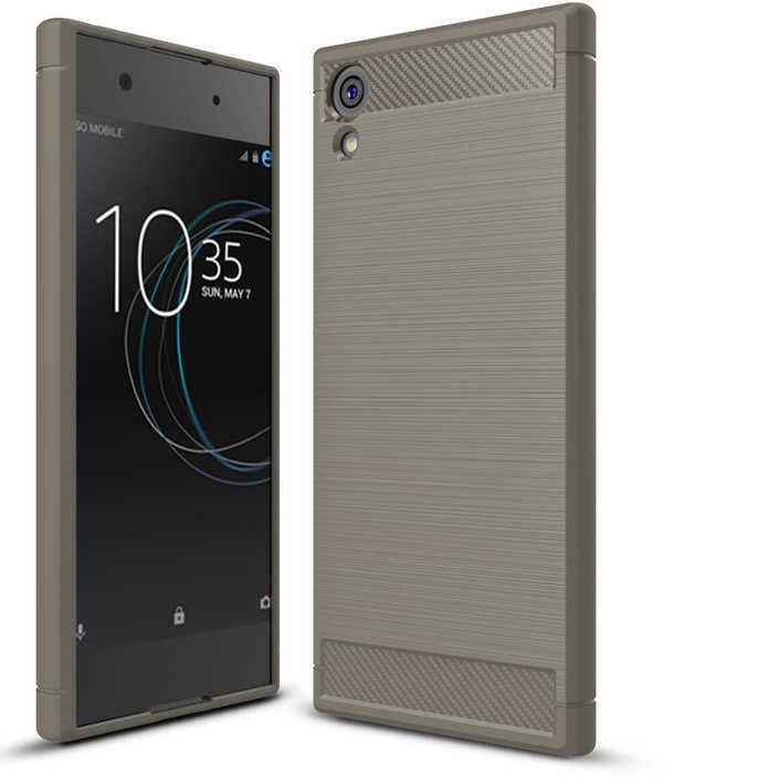 Sony Xperia XA1 Kılıf Zore Room Silikon Kapak Gri