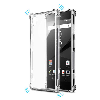 Sony Xperia XA1 Plus Kılıf Zore Nitro Anti Shock Silikon Renksiz