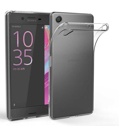 Sony Xperia XA1 Plus Kılıf Zore Süper Silikon Kapak Renksiz