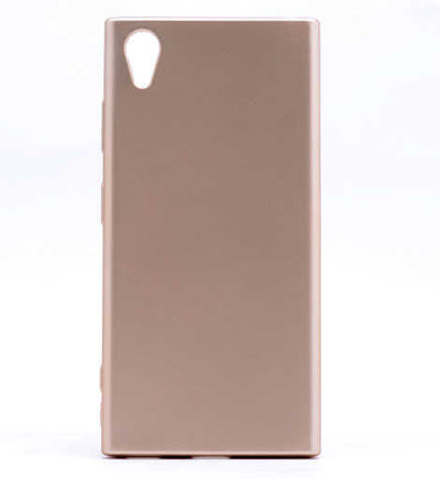 Sony Xperia XA1 Plus Kılıf Zore Premier Silikon Kapak Gold