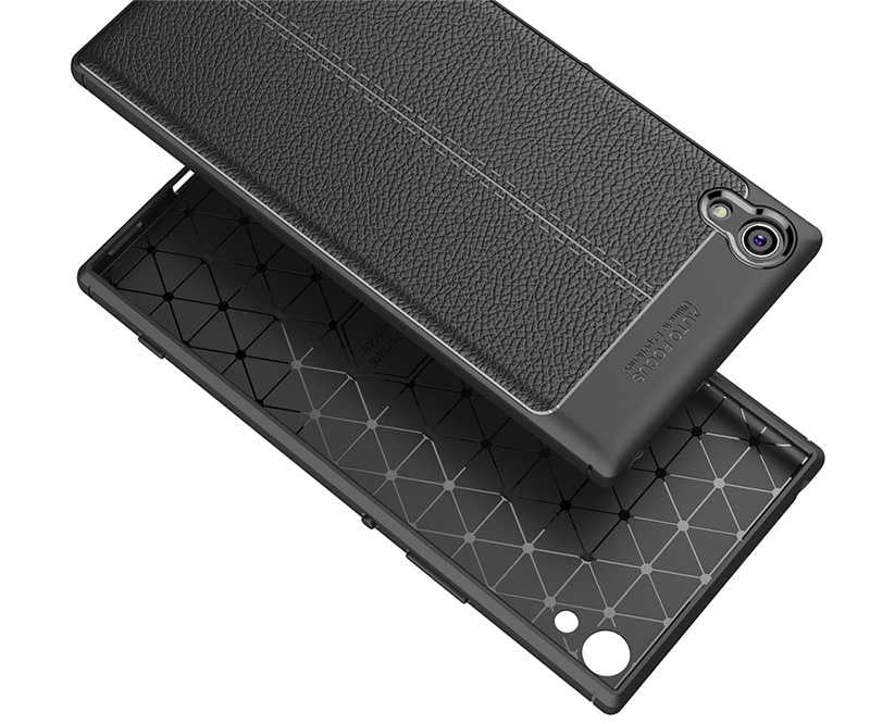 Sony Xperia XA1 Ultra Kılıf Zore Niss Silikon Kapak Gri