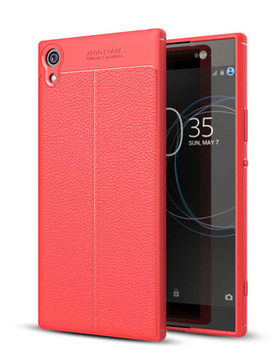 Sony Xperia XA1 Ultra Kılıf Zore Niss Silikon Kapak Kırmızı